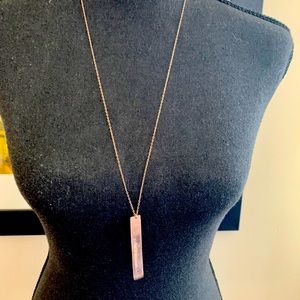 Wild at heart stamped tag on delicate chain 26”